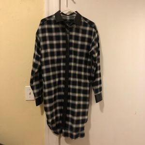 Flannel Dress Banana Republic